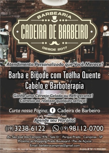 Panfleto Cadeira de barbeiro