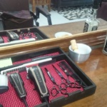 tesoura Cadeira de Barbeiro barbearia